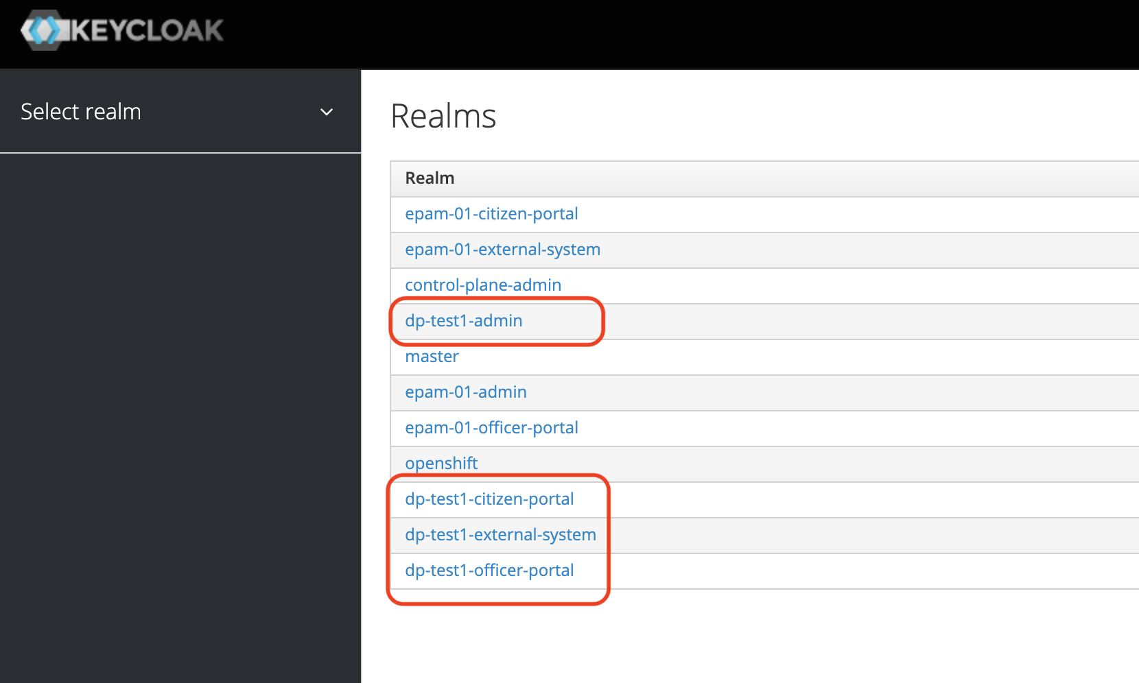 realms list