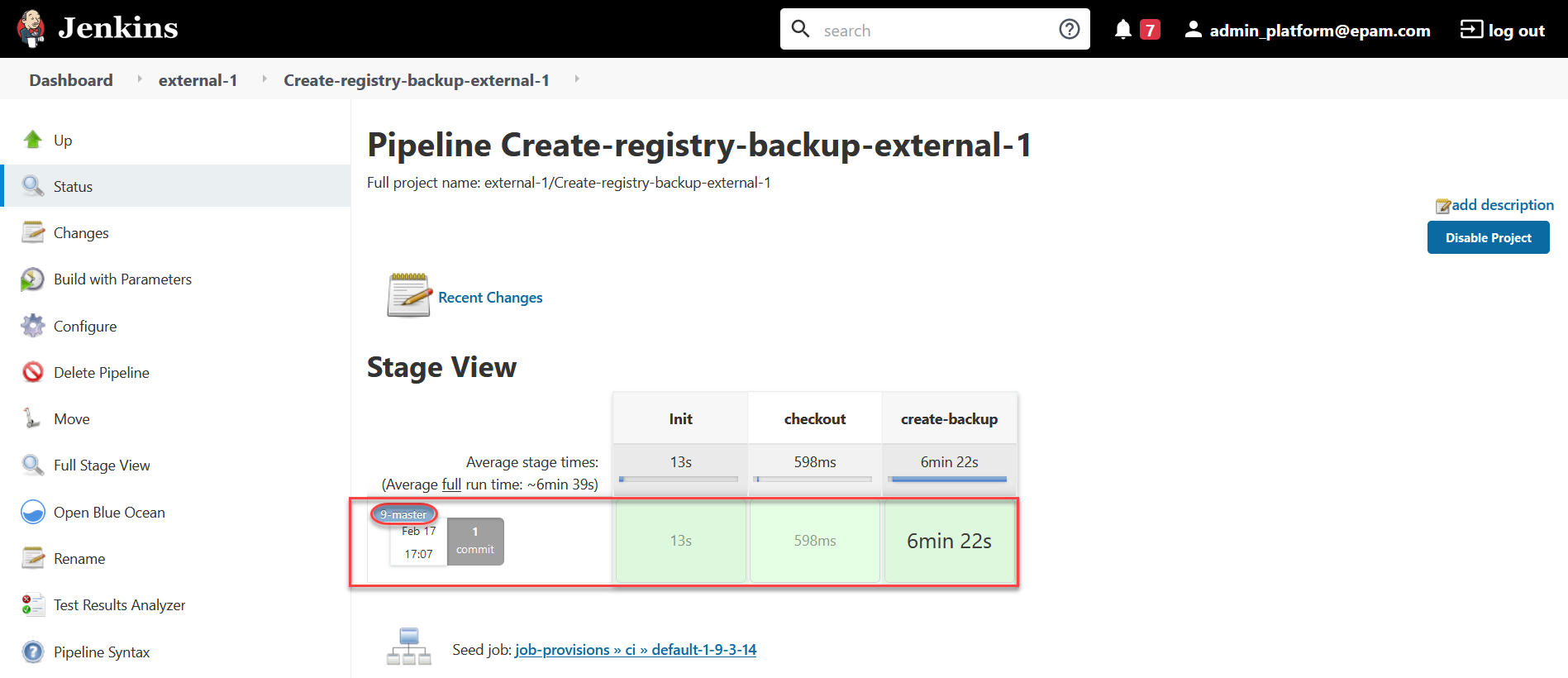 backup schedule registry components 3