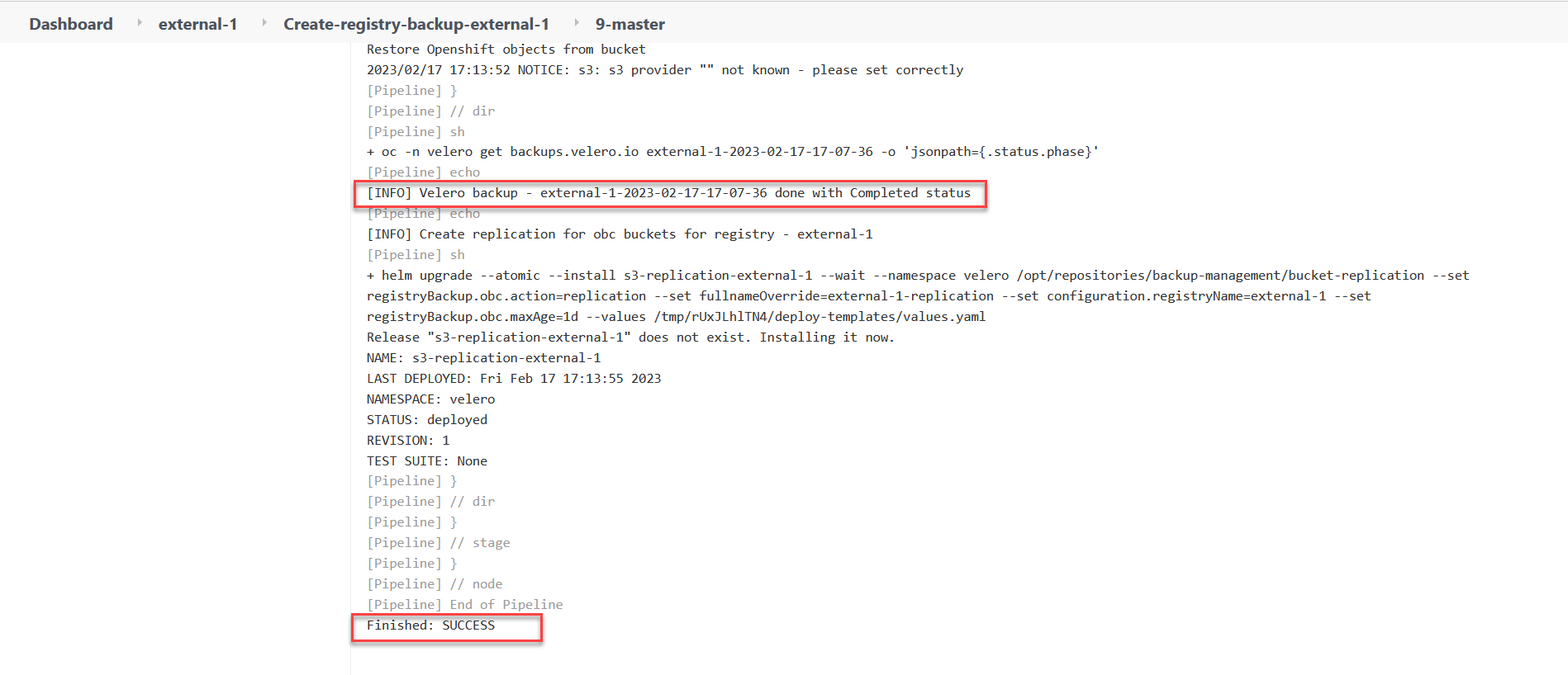 backup schedule registry components 5