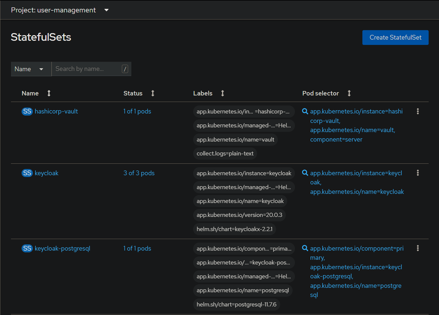 keycloak postgresql disk 11