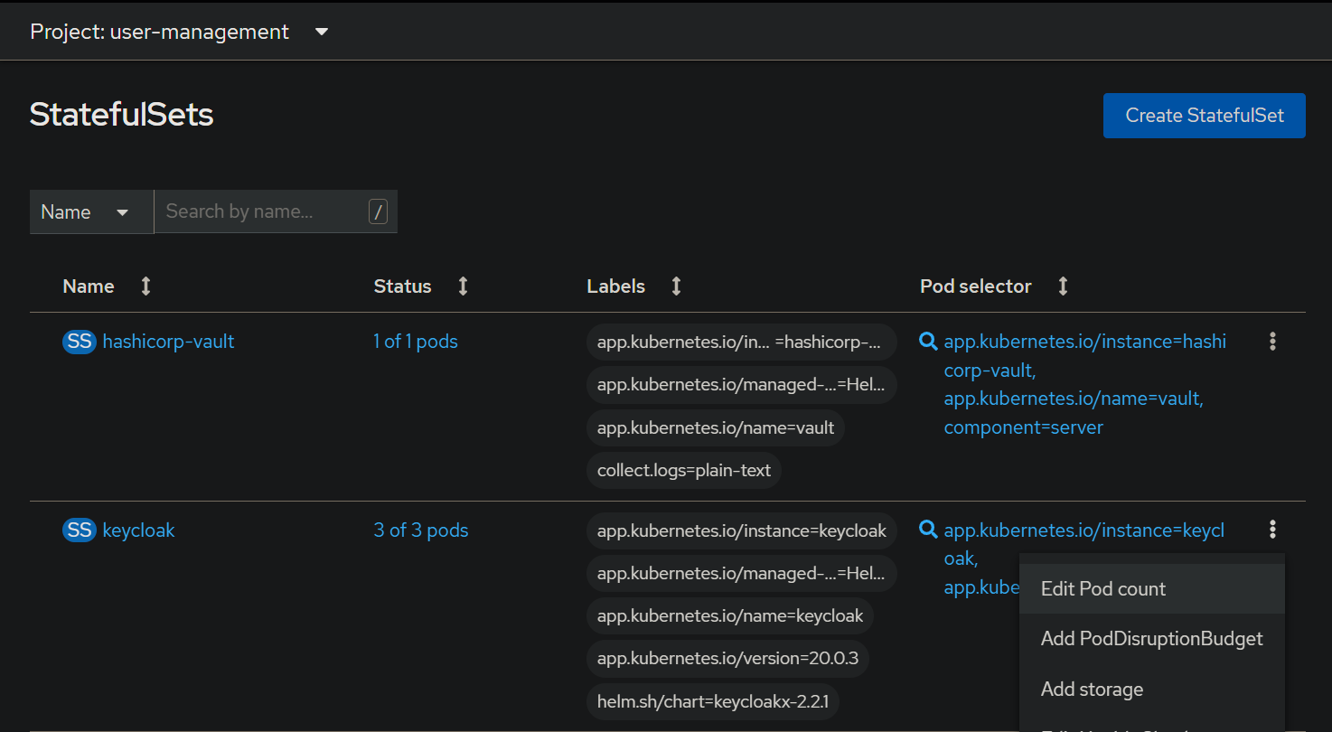 keycloak postgresql disk 3