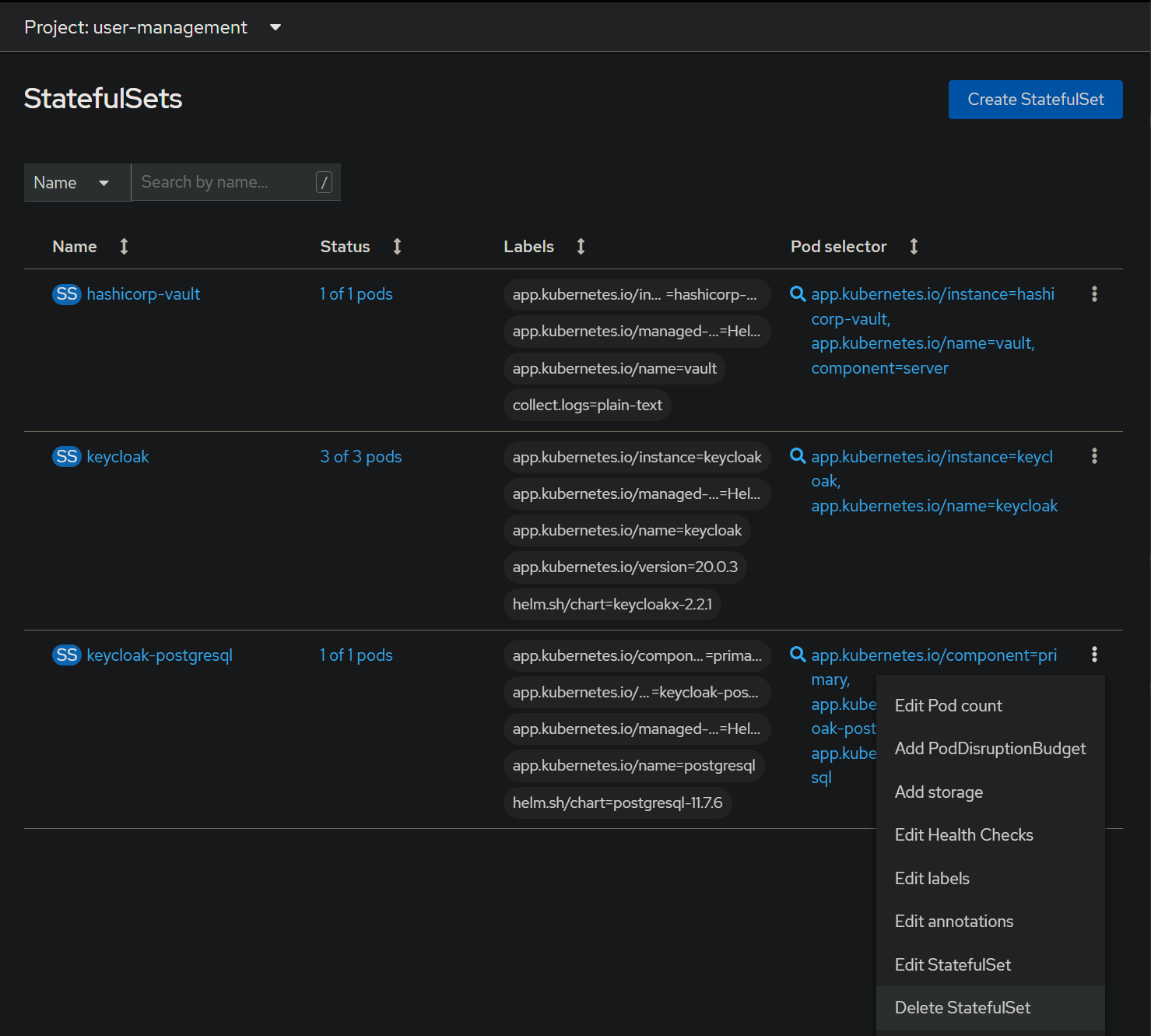 keycloak postgresql disk 5