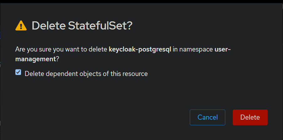 keycloak postgresql disk 6