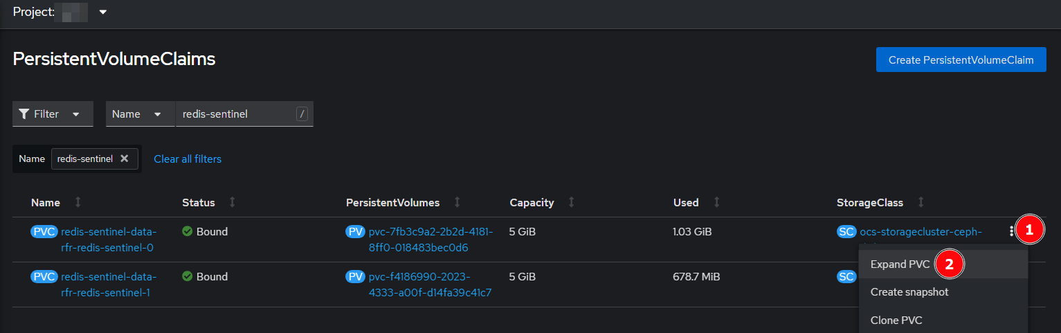 statefulset disk 1